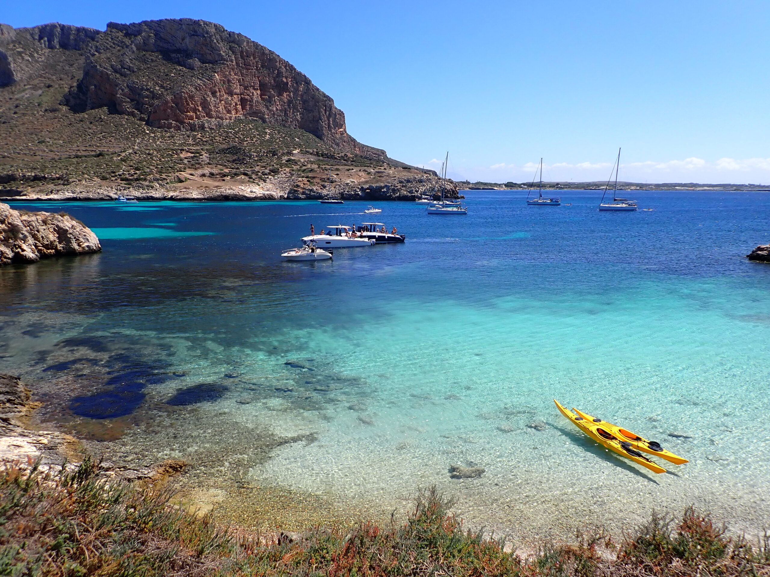 Escursione in kayak:<br>Stagnone di Favignana